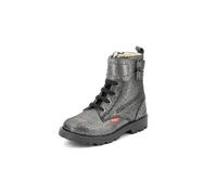 Kickers Groorock, Bottillons Fille, Gris Fonce Metallise, 38