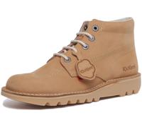 KICKERS Hi Coeur Hommes à Lacets Cuir Bottines Bottes Fauve UK 6- 12