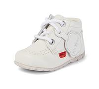 Kickers Hi Zip, Bottine Mixte bébé, White, 21 EU