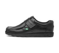 Kickers Homme Fragma Single Strap MOC Toe Leather Shoes | Extra Comfortable | Added Durability | Premium Quality Chaussures d'école en Cuir, Noir, 45 EU
