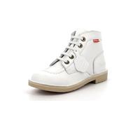 Kickers KICK COL Botte Bottines souple pour Mixte Enfant, Blanc, 34 EU