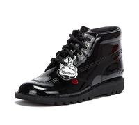 Kickers Kick Hi Bottes Vernies Noires Pour Femmes - 38 Noir
