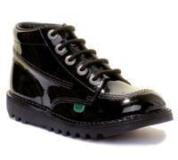 Kickers Kick Hi Jeunesse Taille 36-39 En Noir Taille UK 3 - 6