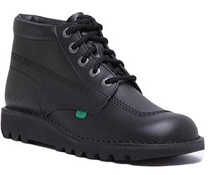 Kickers Kick Hi mixte School Bottes-Noir