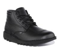 Kickers Kick Hi Padded Bottes En Cuir Noir Pour Hommes 46