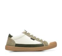 KICKERS Homme Trainer Basket, Blanc Beige Kaki, 45 EU