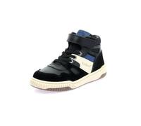 Kickers KICK92,Sneakers Haut Enfant Noir Bleu, 33 EU