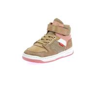 Kickers KICKADO,Sneakers Haut Enfant Beige Rose Glitter, 27 EU