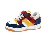 Kickers KICKARTING,Sneakers Bas Kids Blanc Bordeaux Bleu, 27 EU