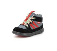 Kickers Kickbubblo, Bottillons Mixte, Noir Rouge, 23