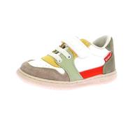 Kickers KICKBUVAR,Sneakers Bas Bebe Blanc Kaki Beige, 19 EU