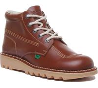 KICKERS Kickers Hi Hommes à Lacets Bottines Cheville Cuir Fauve Taille UK 6 - 12