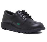 Kickers Lo Lacet Cuir École Hommes Décontracté Chaussures Noir Taille UK 6 - 12