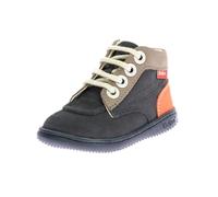 Kickers KICKICONIC,BOTTILLON BEBE MARINE TAUPE ORANGE, 19 EU