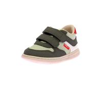 KICKERS Garçon Unisex Kinder KICKMOTION Basket, Kaki Vert Blanc, 21 EU