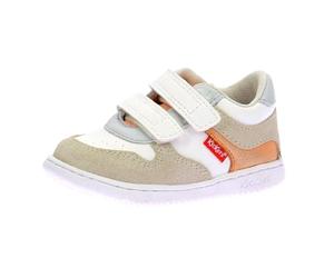 Kickers KICKMOTION,Sneakers Bas Bebe Blanc Or Bleu Corail, 20 EU