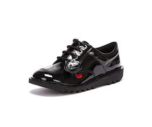 Kickers Lo Patent Chaussures Noires pour Jeunes-UK 5 / EU 38