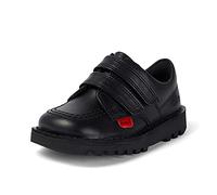 Kickers Lo Velcro Toddlers i Core Black Leather Shoes-UK 7 Infant
