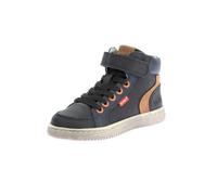 Kickers LOLASTIC,Sneakers Haut Enfant Noir Camel Marine, 29 EU