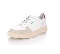 KICKERS Mixte Allow Basket, Blanc Bordeaux, 45 EU