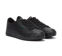 Kickers Noirs Cuir Tovni Lacer Trainers - 36 Noir