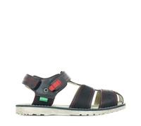 Kickers Pepster Sandales garçon bleu - scratch, semelle gomme, tige synthétique 26