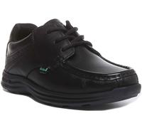 KICKERS Reasan Dentelle 3 Eye Lacet Chaussures Pour Ado en Noir Taille UK 3 - 6