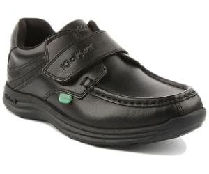 KICKERS Reasan Junior Crochet et Boucle Bracelet École Shoes IN Noir UK Size 1-