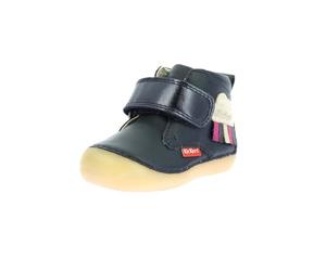 Kickers Sabio, Bottillons Fille, Marine Nuage, 19