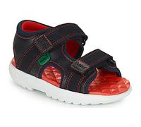 Kickers Sandales plates KICKSTER SANDAL LTHR IM NVY in Bleu 25