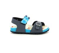KICKERS Sandales Sostreet garçon bleu - synthétique, scratch, talon plat 2 cm 26