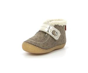 Kickers So Schuss, Bottillons Fille, Taupe Or Fantaisie, 20