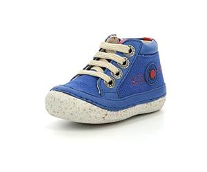 Kickers SONISTREET,BOTTILLON BEBE BLEU ROUGE, 18 EU