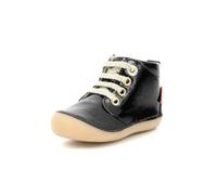 Kickers Sonizip, Bottillons Fille, Noir Vernis, 23