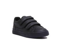 KICKERS Tovini Trip Hook&loop Junior Unisexe Chaussures en Noir Taille UK 12-1