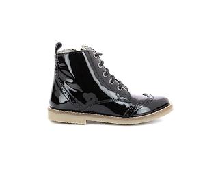 Kickers Tyrol,Bottillon Enfant Noir Vernis, 34 EU