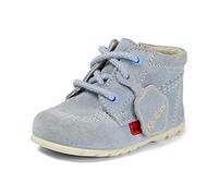 Kickers Unisex Baby Kick Hi Ankle Boots with Zip | Extra Flexibility For | Easy On And Off, bleu bébé, 1 UK Child