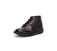 Kickers Unisex Kids Hi Classic Ankle Boots with Zip | Extra Comfortable | Added Durability | Premium Quality, Noir verni, 22 EU