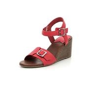 KICKERS Femme VODOU Sandale à Talon, Rouge, 39 EU