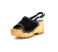 KICKERS Sandales Kick Wedge Wood noir