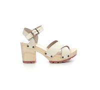 KICKERS Femme Wise Sandale à Talon, Blanc Casse, 37 EU