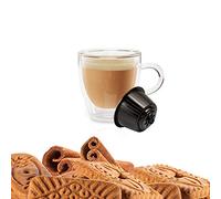 KICKKICK® 16 Capsules Café Speculoos Soluble - Cappuccino Biscuit et Cannelle - Compatible Nescafé Dolce Gusto