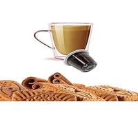 KICKKICK 50 Capsules Café Compatibles Nespresso Biscuits et Cannelle MADE IN ITALY Noisettes pour Nespresso de Café Soluble Aromatisé Saveur Speculoos