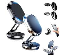 Kicklo Phone Holder, 2025 New Kicklo Phone Holder for Car, Alloy Folding Magnetic, Kicklos 360 Degree Rotatable Car Dashboard Phoneholder, Universal for All Phones (Mix)