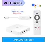 KICKPI-Boîtier décodeur Android 12 Google TV Kerian Amlogic S905Y4,2 go 32 go,prise en charge AV1 1080P H.dissis,4K 2.4G et 5G Wifi BT - Type 2GB 32GB T2 Tuner