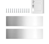 Kickplates pour portes extérieures - Porte d'entrée - décoratif | 2 pièces Turc en acier inoxydable avec ensemble de plaques, facile à installer pour une protection inférieure contre l'usure des