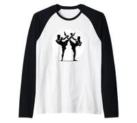 Kicks de Muay Thai Fighter Manche Raglan
