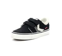 Kickslido, Sneakers Basses Mixte, Noir Blanc, 32