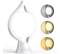 KICLBD Lampe lumière du jour,lampe luminothérapie 10000 Lux lumière du jour 3 couleurs lumière,4 minuteries,5 intensités lumineuses réglables et fonction mémoire,lampe solaire sans UV