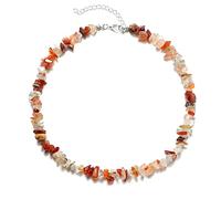 Kicomvi Colliers en pierre de cristal pour femmes et filles - Perles de graines naturelles - Pierres précieuses - Collier chakra coloré - Cristal de guérison - Bijoux pour femmes et filles - Cristal